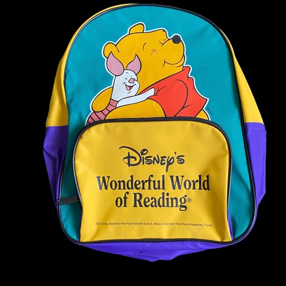 Disney Handbags - Vintage Disney Winnie The Pooh / Piglet Mini Backpack
